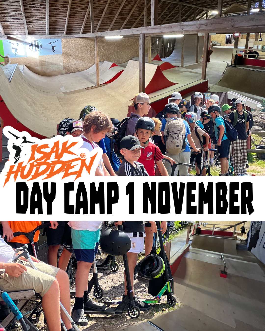 Day camp den 1 November 11-15:00 med Isak Huddén