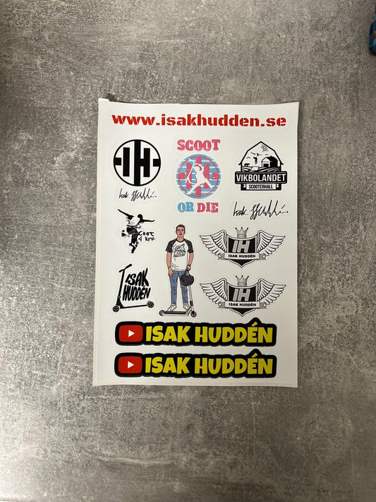 Isak Huddén Klistermärken