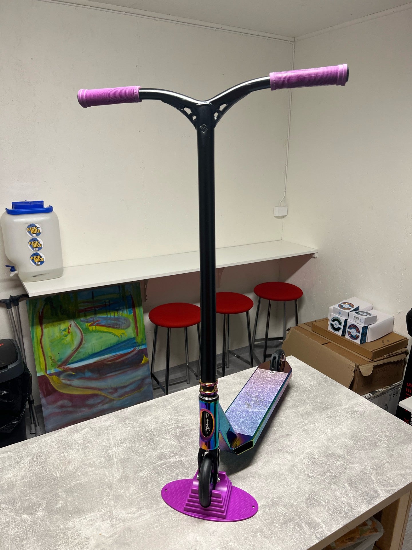 "Rainbow dream" custom kickbike by Isak Huddén