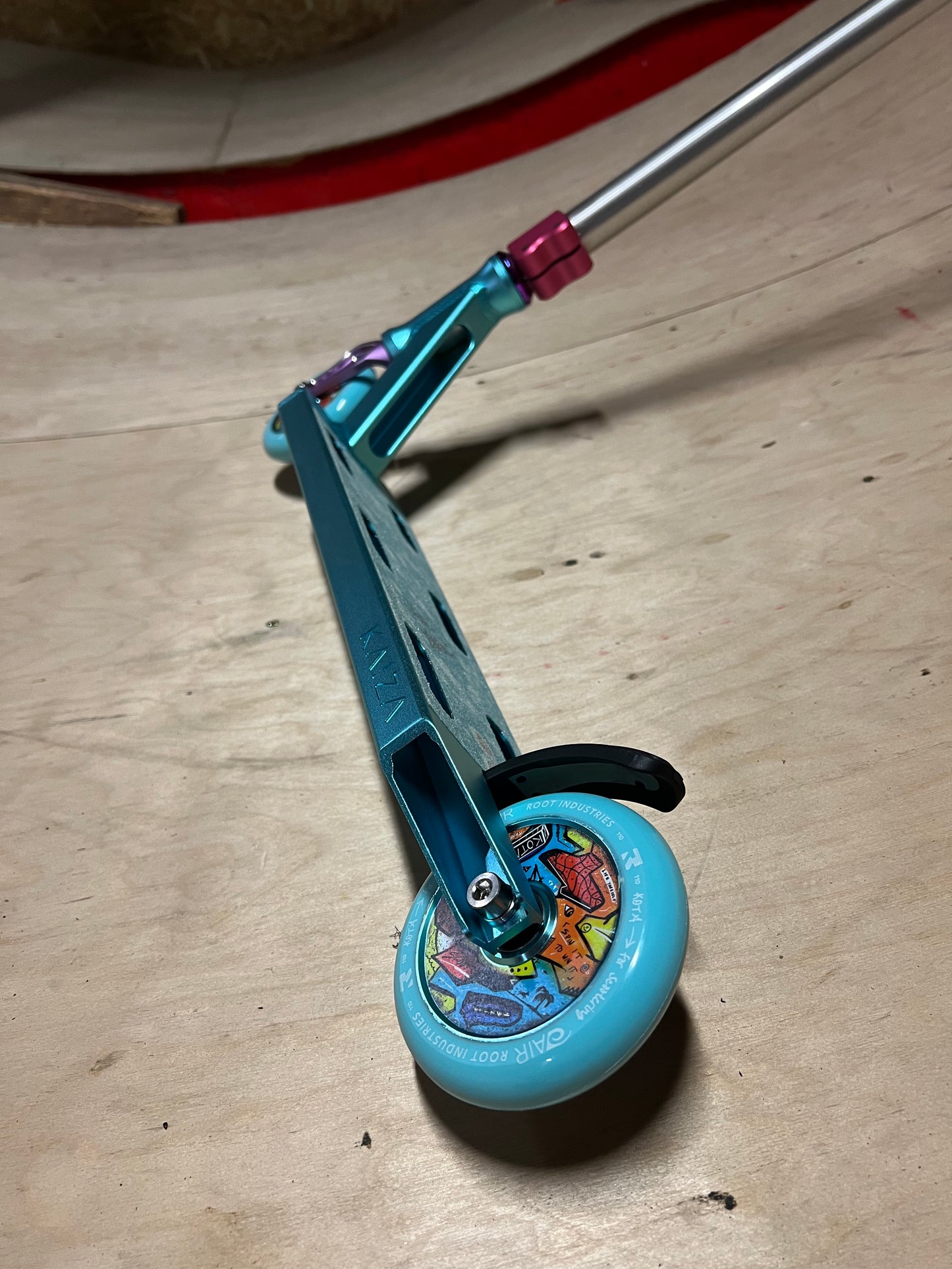 "Blue Christmas" custom kickbike by Isak Huddén