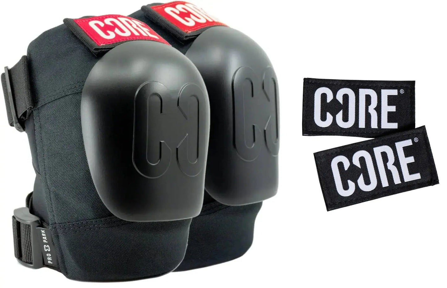 CORE Pro Park Knäskydd Svart